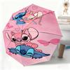 1pc Disney Stitch Cartoon Pattern Automatic Umbrella | All-Weather, Portable Folding Umbrella, Ideal For Christmas And Birthda