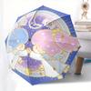 1pc "Twinkle Twin Stars" Umbrella with Plastic Handle,Suitable for All Seasons Home Travel Outdoor UmbrellaSanlio030