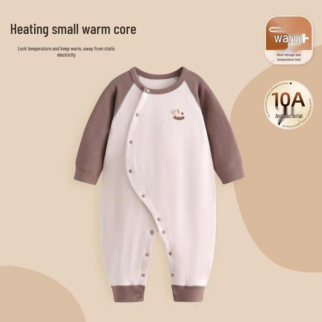 Baby Weicher Samt Langarm Strampler - Neugeborene Frühling/Herbst Warmer Schlafanzug