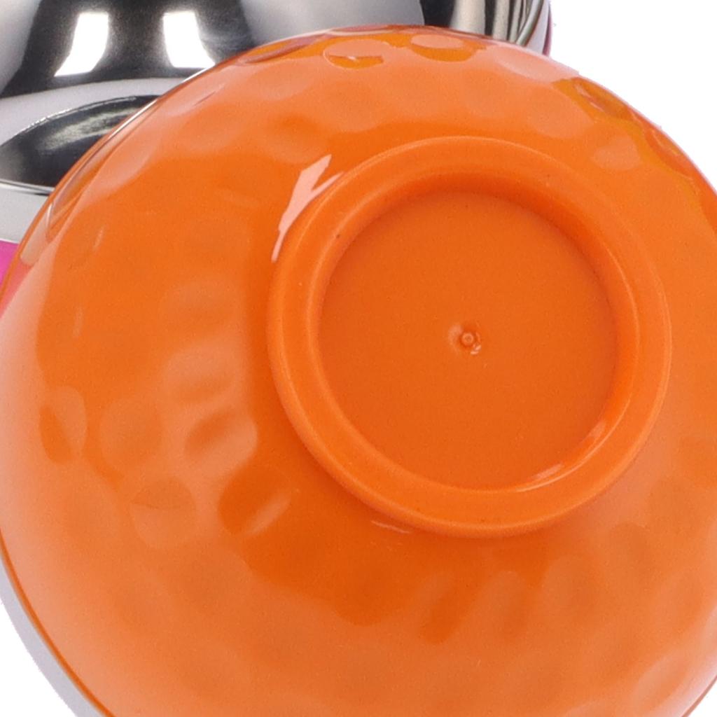 6Pcs set Color Stainless Steel Bowl Heat Insulation Salad Noodles Bowl for Home Kitchen(15cm L )