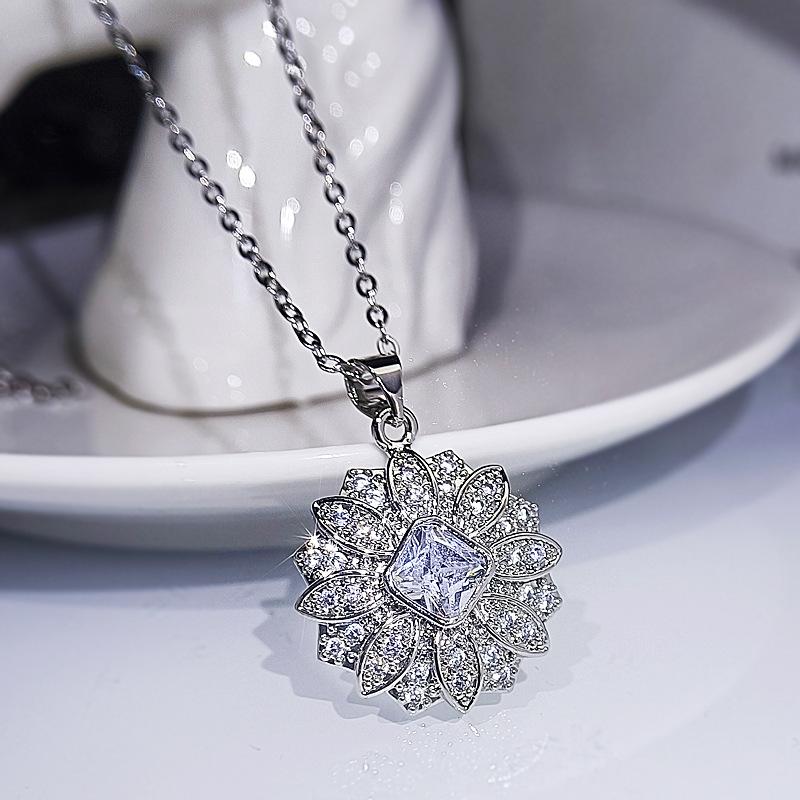 Best-Selling Zircon Group-Set Jewelry, Wedding Bride Necklace, High-End Temperament Earrings, Bracelet, Three-Piece Accessories.