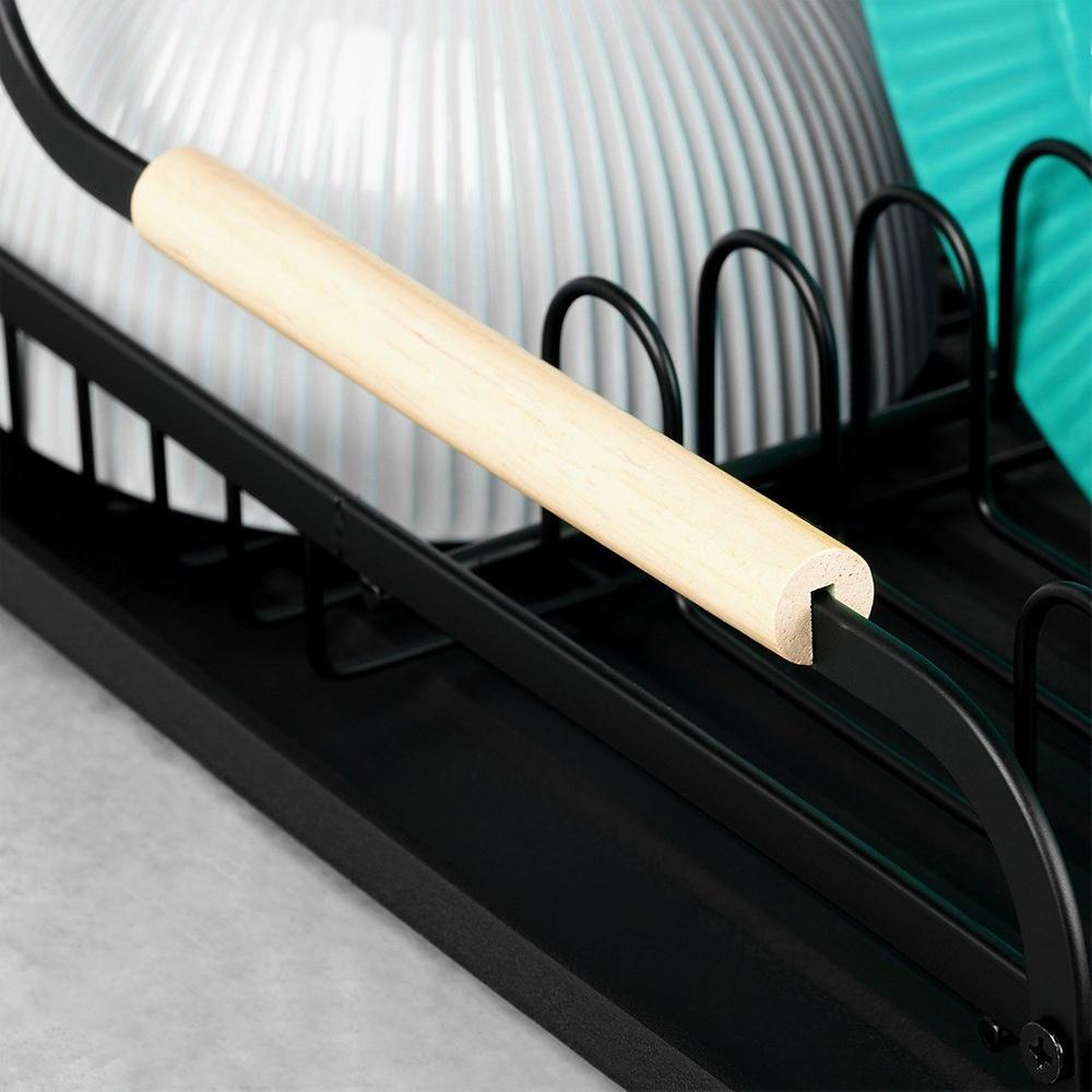 Large Drainer for Dishes, Plates, Cutlery, 2-tier, Black