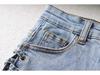 Europees-Amerikaans Pittig Meisje Zomer Uitgesneden Knoop-Up Denim Shorts - Slim Fit, Heup-Omhelzende Hotpants voor Vrouwen