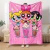 1Pc Powerpuff Girls Blanket For Couch Bed Plush Cozy Fuzzy Blanket Super Soft Warm Blankets For Fall And Winter 0918295