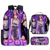 Kpop Hunter Witch Trio Set  Trendy School Bag Multipurpose Pencil Case Crossbody Bag Three-in-One Student Backpack