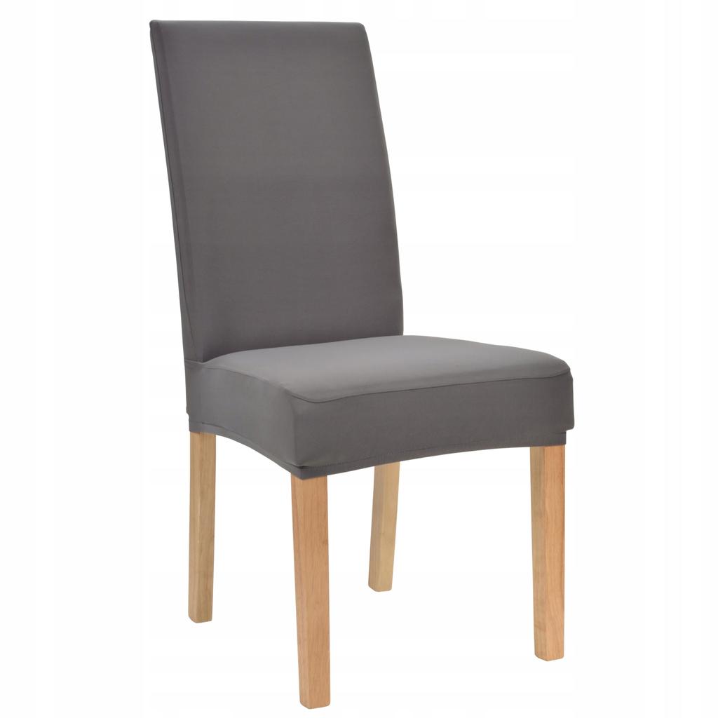 Flexible Smooth Chair Covers Size L Tess 6 Pcs Graphite Grey