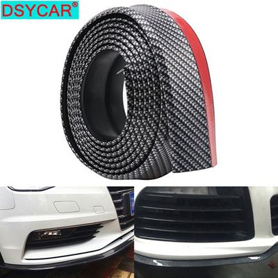 DSYCAR 1 Takım 8.2ft/2.5 m Evrensel Karbon Fiber Ön ÖN TAMPON Şerit Splitter Spoiler Yan Etek Araba Kamyon Jantı