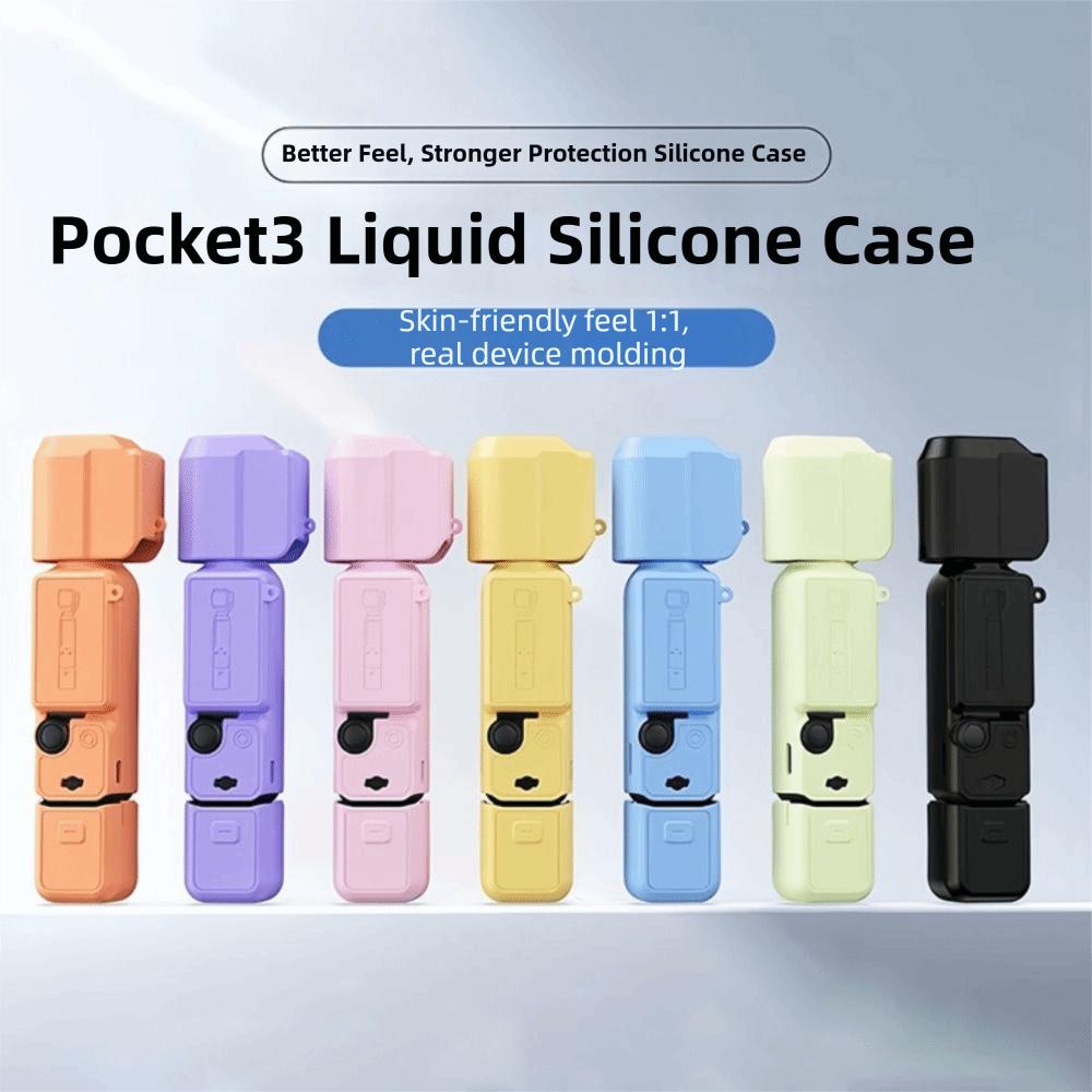 All-Round Protection Silicone Gimbal Camera Case Screen Cover for DJI OSMO Pocket3 Outdoor Shooting