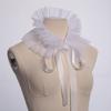 Vintage Ruffle Detachable Neck Collar Medieval Victorian Chokers Neck Ruff Shawl