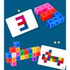 Magic Cube Puzzle Building Blocks Kindergarten Educational Color Recognition DIY Building Blocks Toys Gifts with Changing Colors