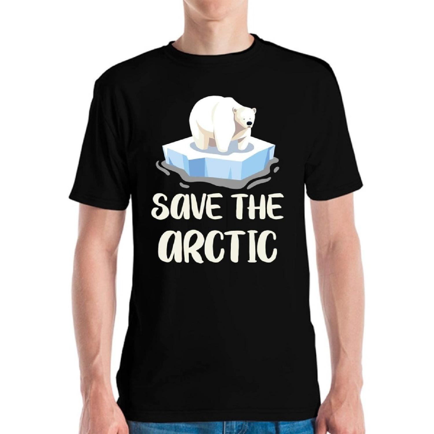 Save The Arctic Polar Bears Animals Endangered T-Shirt Men Women XXXXXL разноцветный