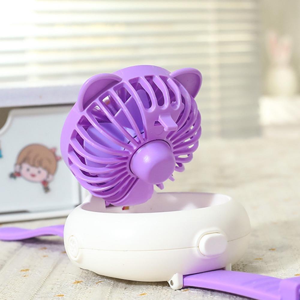 3 Speeds Portable Cute Watch Fan Summer Watch Small Fan Capybara Electric Fan  Children