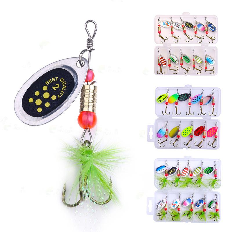 10Individual-packaged lure set for long-distance casting, micro-vibrating flat lures, bionic artificial bait, iron plate fishing