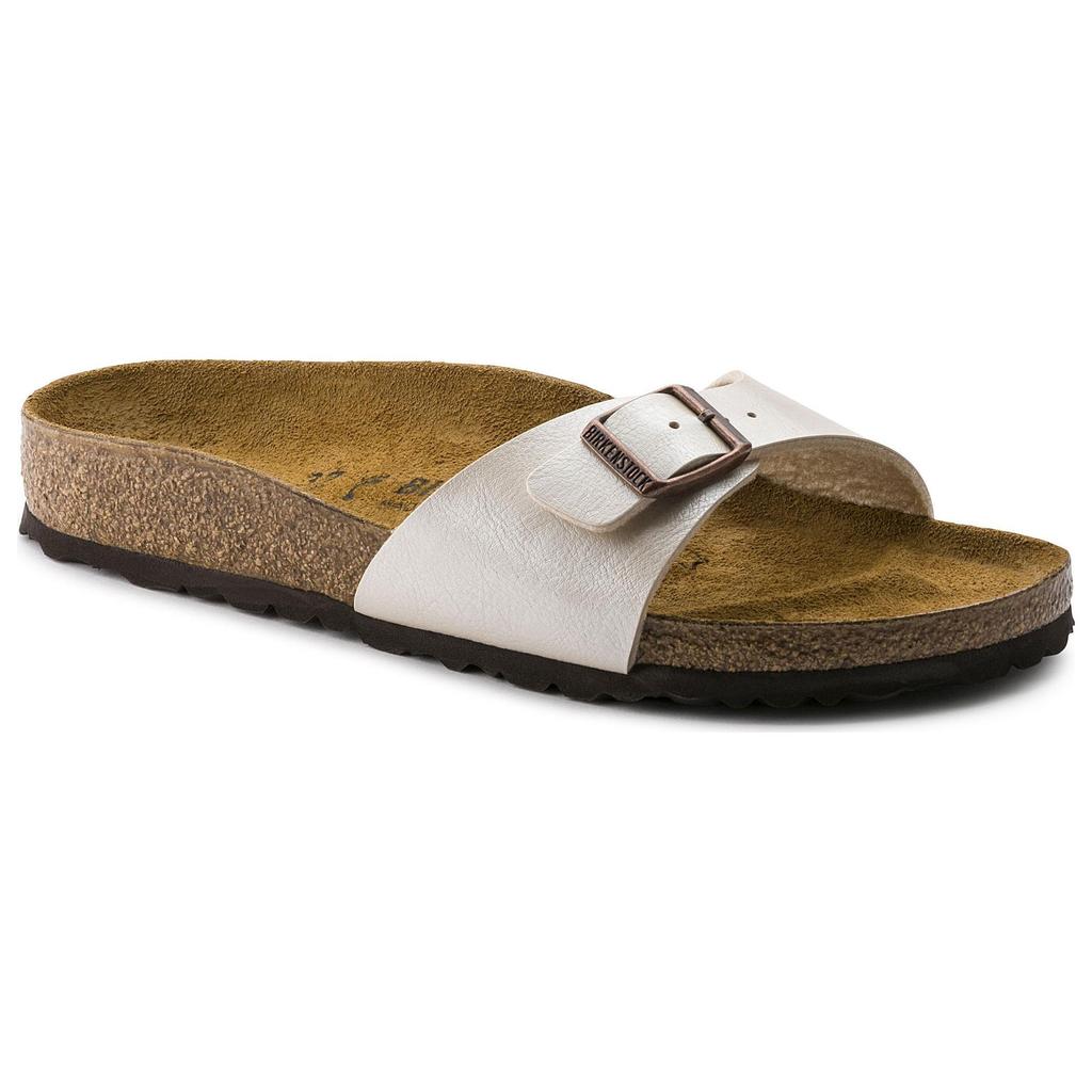 Birkenstock Soft Comfortable Flat Versatile Round Toe Breathable Slide Sandals Women sandals Pearl-White 0940153