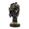 Artizanat din Rășină Statuie la Dimensiune Naturală Mască Facială Abstractă Tăcere Figurine Decorative Aurii Accesorii pentru Decorarea Casei