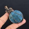 Labradorite Pendant, Handmade Gemstone 999 Copper Wire Wrapped Pendant Antique Jewelry, For Gift Silver Jewelry