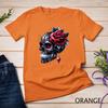 Dark Romance A Skull and Rose Valentine's Design Funny T-Shirt Unisex T-shirt 9