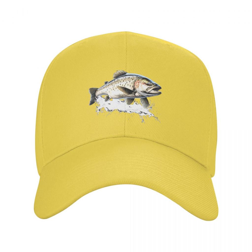 Frische Forelle Fisch Druck Kappe Mode Lässig Baseballkappen Verstellbare Mütze Hip Hop Sommer Unisex Baseballkappen