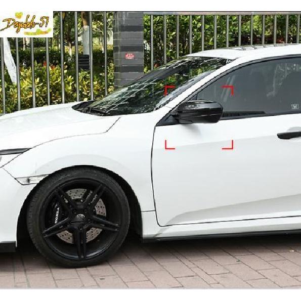 For 2016-20 Honda Civic 10th Gen Carbon Fiber Look Side Mirror Cover Cover Trim