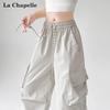 La Chapelle Women's High-Waist Wide-Leg Quick-Dry Cargo Pants