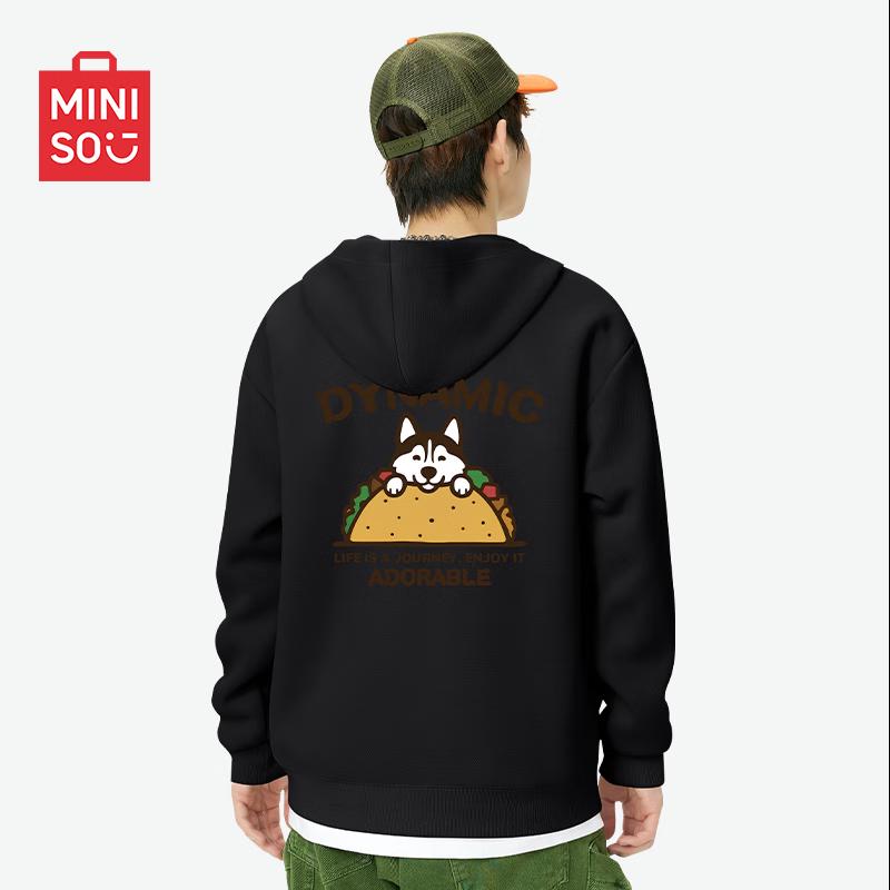 

MINISO Мужской кардиган с капюшоном в американском стиле Cityboy свободного кроя M