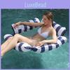 Adult Striped Mesh Net Four-tube Floating Ring Pvc Swimming Ring Water Toy