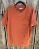 Men's Banks Journal Orange Spell-Out Pocket T-Shirt XL Organic Cotton Crew