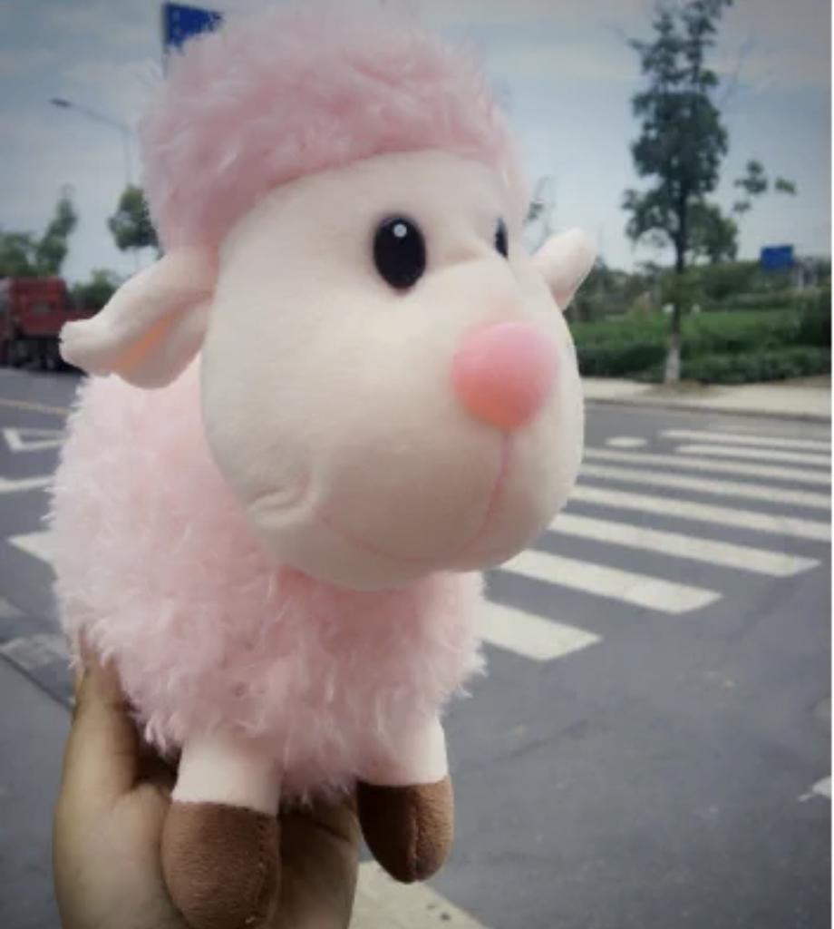 Export Korea Market High Quality Long Plush Sheep Stuffed Animal Plush Simulation Lamb Doll Toys for Children Room Decor Present