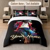 Custom Name Michael Jackson 3Pcs Duvet Cover Set Personalized Text Bedding Pillowcases Bedroom