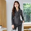 Women's Spring/Autumn Professional Suit Set - Formal Wear for Jewelry Stores, Beauty Salons, Hotel Reception, Cotton-Padded Workwear.