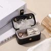 PU Leather Ring Necklace Case Solid Color Jewelry Display Case Simple Earrings Holder  Travel