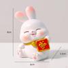 Statue Bunny Figures Decoration Sculptures for Living Room Office Lantern Festival Housewarming