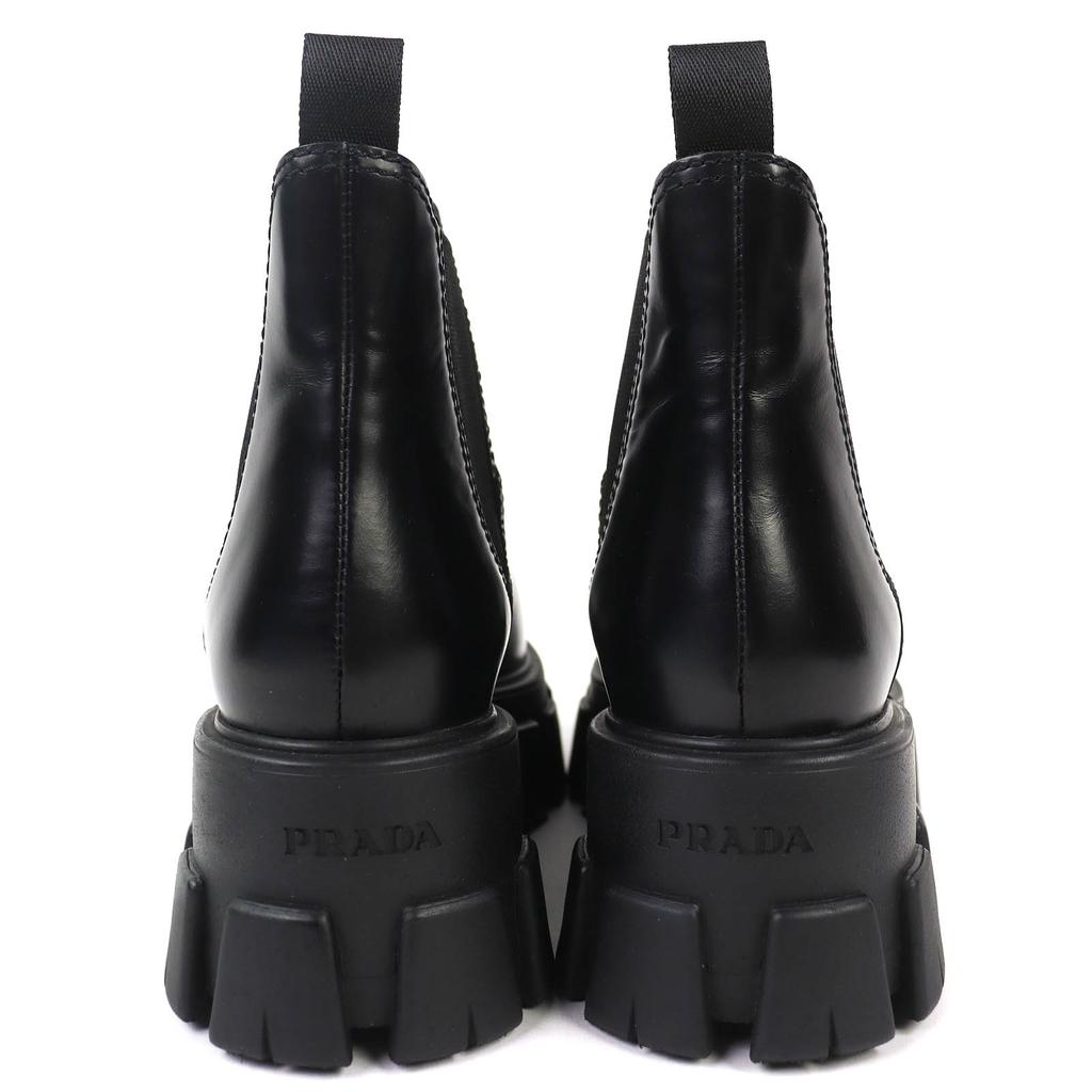 Excellent PRADA monolith Chelsea boots with Brushed leather 35.5 1T725L Used