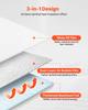 Reflective Insulation Roll, Double-Layer Air Bubble Radiant Barrier, 6mm 30.48 m x 1.22 m, Aluminum Foil White PE Film Heat Reflective Shield, Thermal