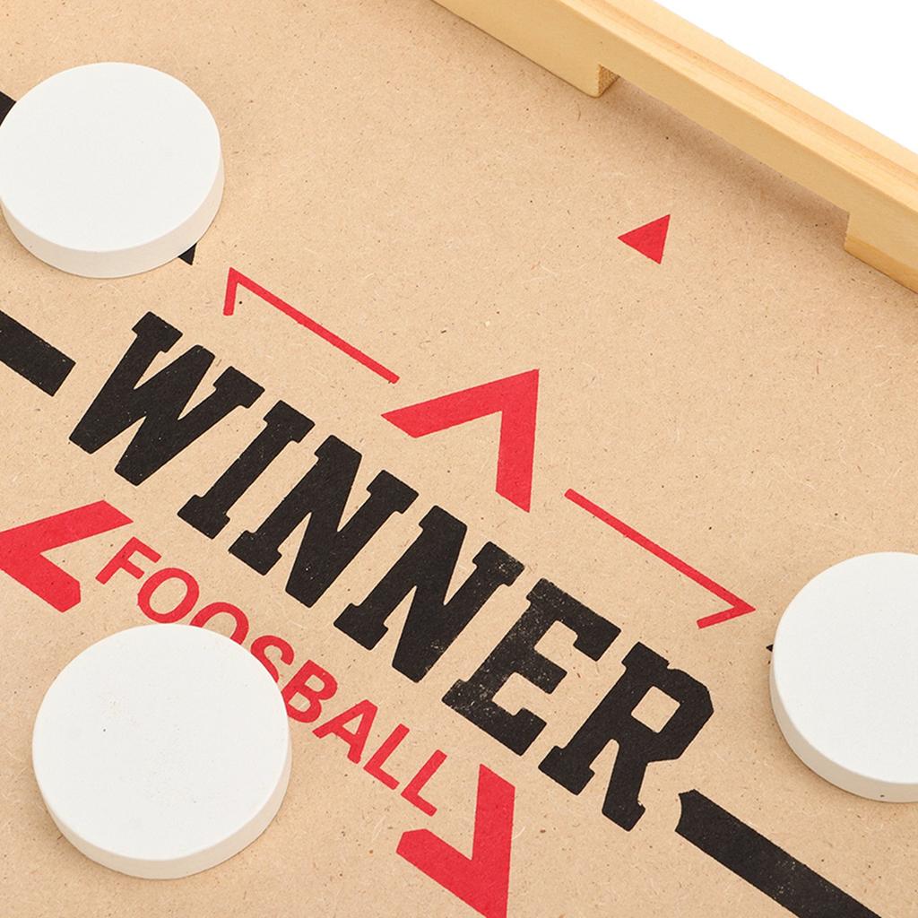 Wooden Hockey Table Game Desktop Battle Family Board Games Toy 2 In 1 for Parent Child Interactive