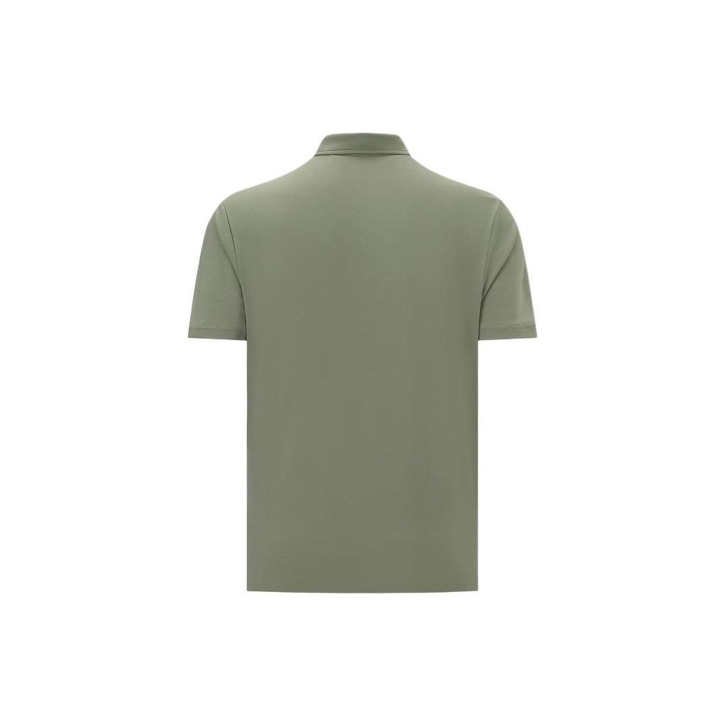 Reebok Casual Comfortable Knitted Short Sleeve Polo Shirt Men Polo Shirts Light-Army-Green 24SRM401MGL2