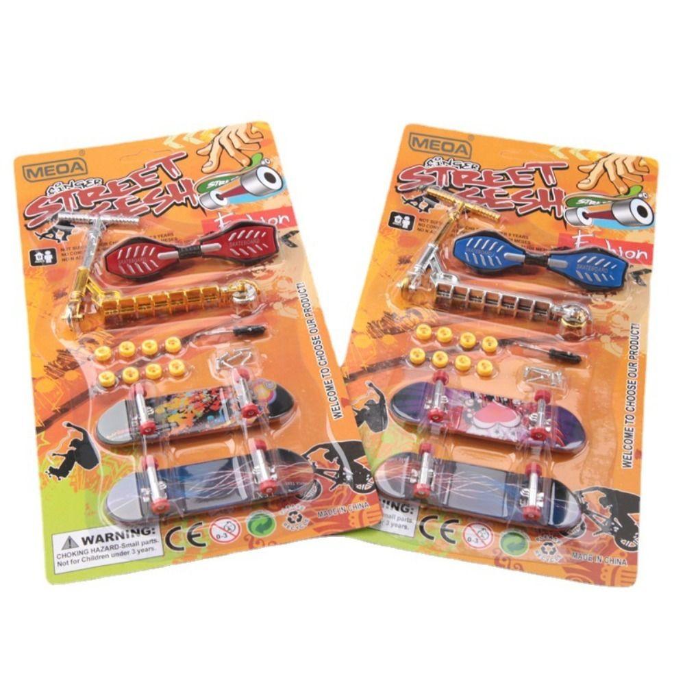 Creative Finger Skateboard Scrub Non-slip Professional Mini Skateboard Toy Finger Skate Board Tabletop Toys