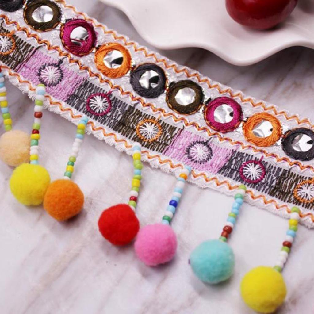 Tassels Trim Braid Fringe Ribbon Edging Craft Decoration 3.cm//1.18/'/' wide 1 yd