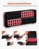 Aerobic Exercise Step Platform Adjustable Workout Stepper 4 Riser Red