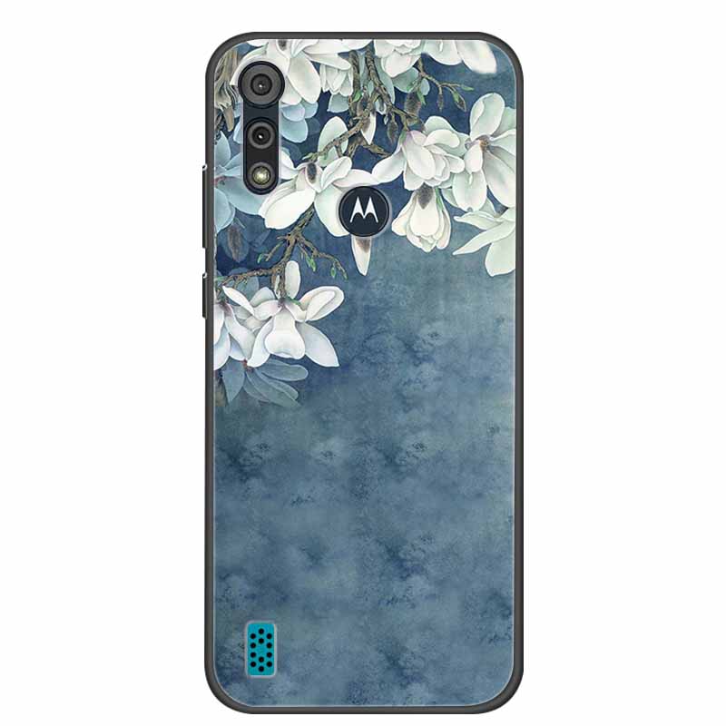 Phone Case for Motorola Moto E6i / E6s 2020 Shockproof Soft Silicone TPU Back Cover for Moto E6s 2020 E 6S 6i Cases Marble Print
