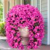2Pcs Hanging Artificial Bougainvillea Speetabilis UV Resistant Realistic Fake Flower Wedding Party Indoor Outdoor Garden Yard Wall Hanging Faux Bloom