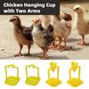 5 Peças Copo de Beber Pendurado para Frango Pato Pombo Codorna Tigela de Água Bebedouros com Bico Bico de Água Meia-lua Copo Pendurado Suprimentos para Aves