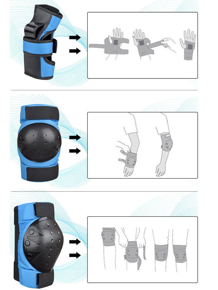 Professional Kids and Adults Indoor Outdoor Sports Elbow Knee Pads,Skateboard Bicycle Motorcycle Protective Gear