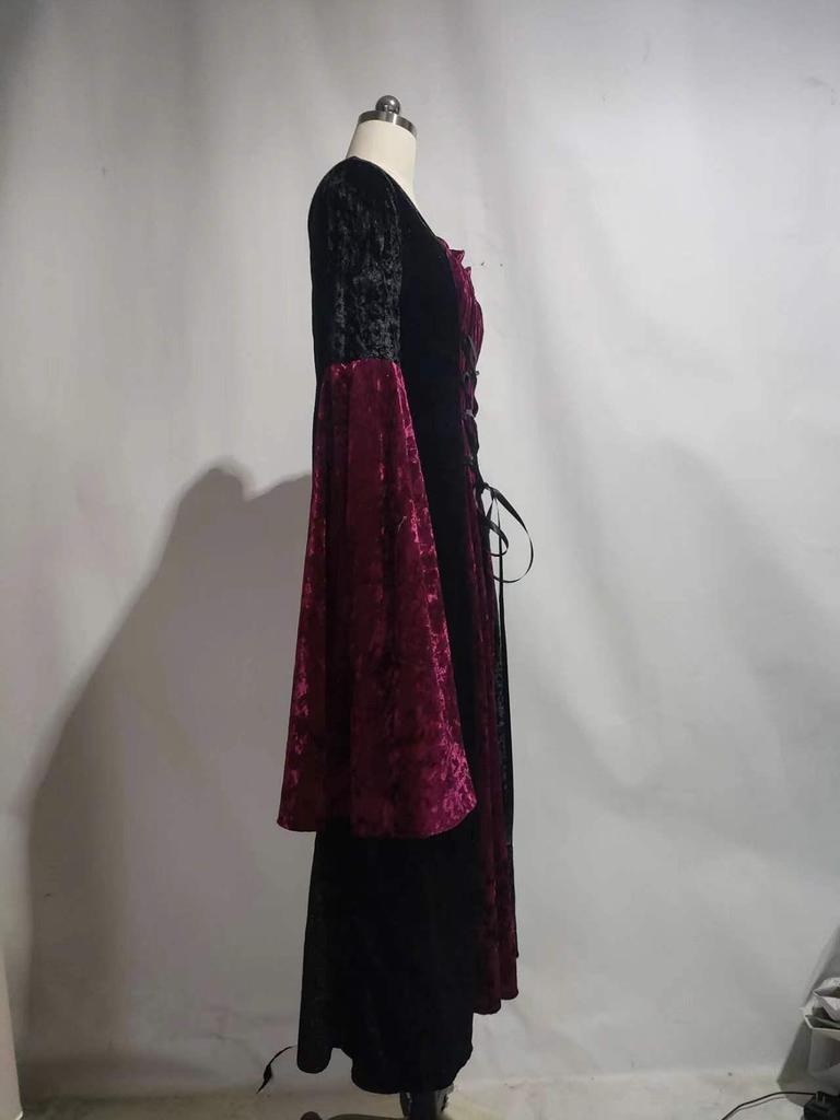 Medieval European Court Style Retro Party Dress for Women - Long Dress