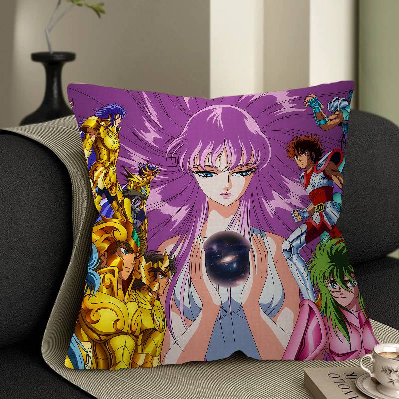 Japanese Hot Anime S-Saint Seiya Cushion Cover Decorative Pillow Sofa Home Decor Case Pillow Cases