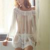 Sexy Lingerie Women Crotchless Sleepwear Pajamas Lace Night Dress Exotic Female Underwear Nightgown G-String Erotic Costumes