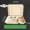 Jindinghui Sugarcane Pulp Disposable Takeaway Containers