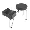  PU Leather Tattoo Leg Arm Rest Pad Pedicure Foot Stool Chair Black