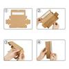 10/20pcs Macaron dessert packing box with transparent window kraft paper cupcake box cookie candy carton party supplies
