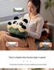 Panda Pillow Blanket: Multifunctional Office Nap Cushion & Hand Warmer for Car Use.